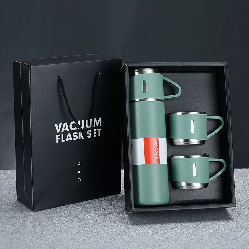 500Ml Gift Set Tumbler Gift Set Stocked Stainless Steel Vacuum Insulated Thermos Water Flasks Bottles for Tea Hot/Cold Drink