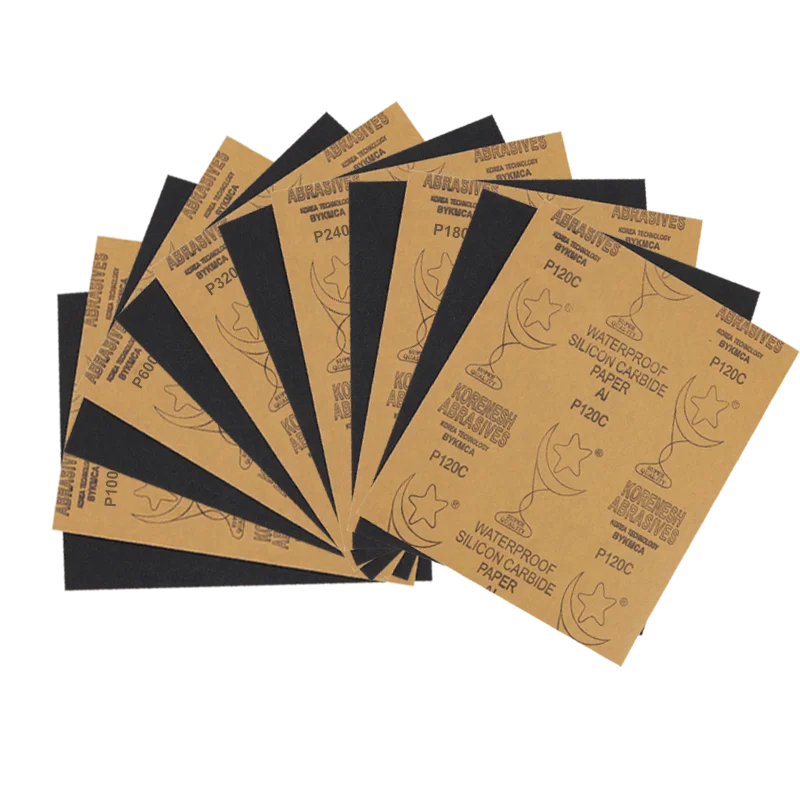 KAFUWELL 10PCS Silicon Carbide Sandpaper 60-10000 Grit Abrasive Sanding Paper Polishing Grinding