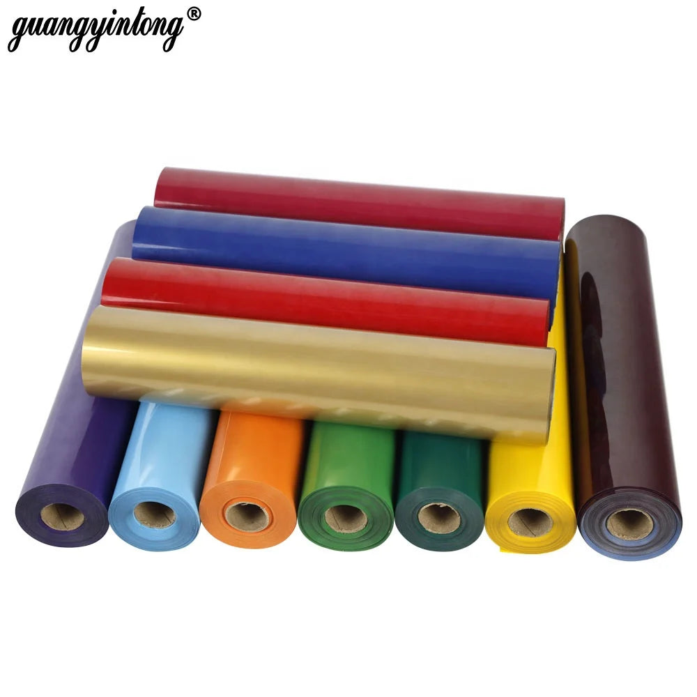 Guangyintong Zhejiang Matte High Flex Eco-Friendly PU Gravure Printed Heat Transfer Film Roll with Support for Clothing