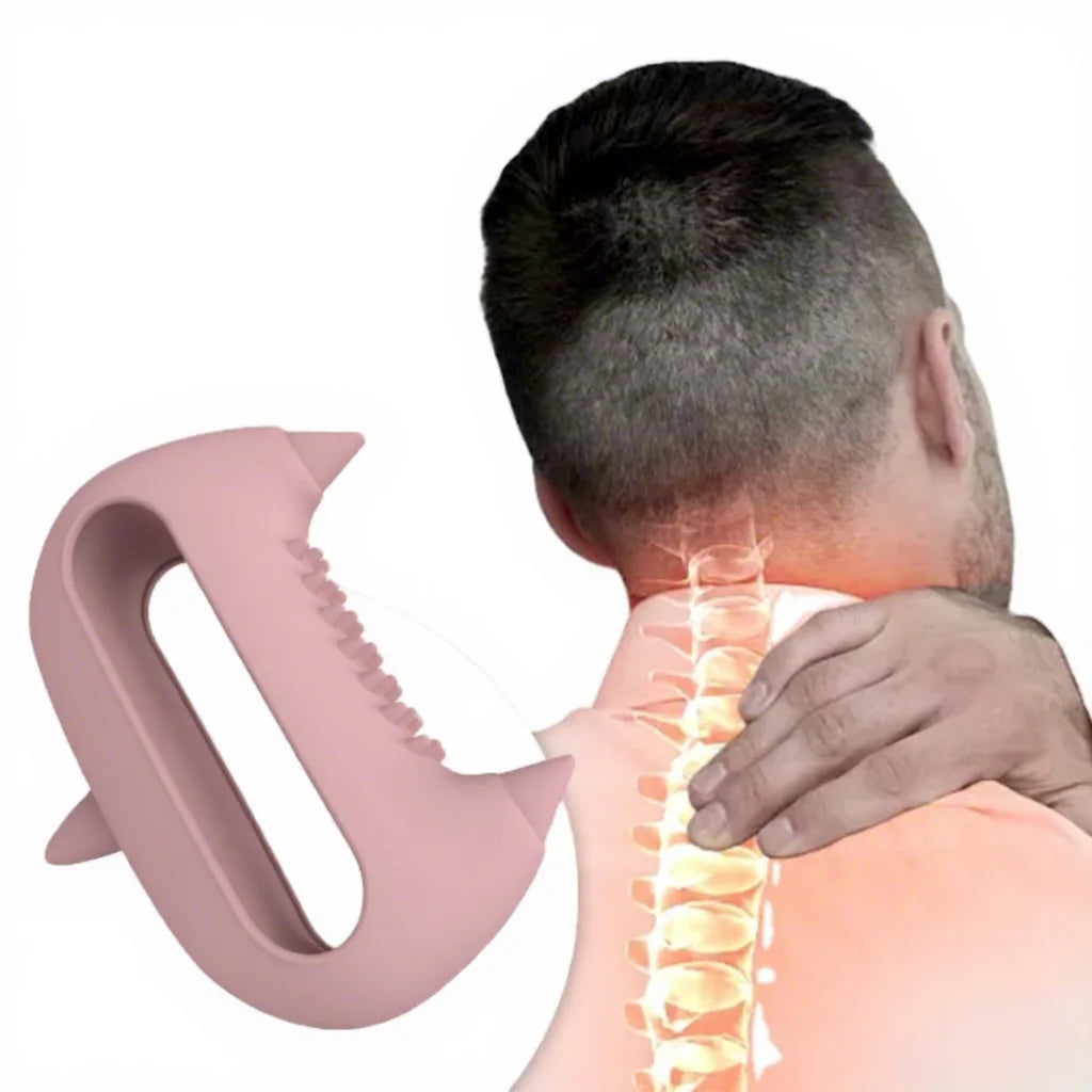New Body Head Massage Tool Relieve Pain Stress Wholesale Silicone Handheld Massager for Neck Back