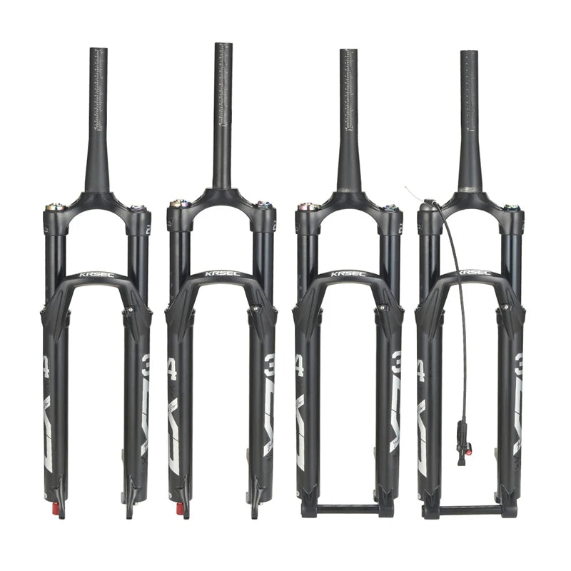 High Hardness 26/27.5/29 Inch Straight Cone Tube Mountain Bike Black Tube Wire Control Damping air Fork