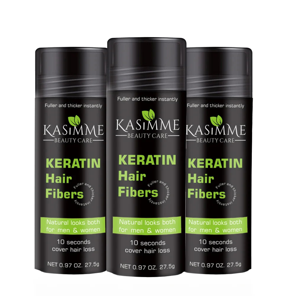 27.5G Keratin Hair Building Fiber Powder for Curly Hair Strong Hold Hair Loss Treatment for Beard and Mustache Texturizing