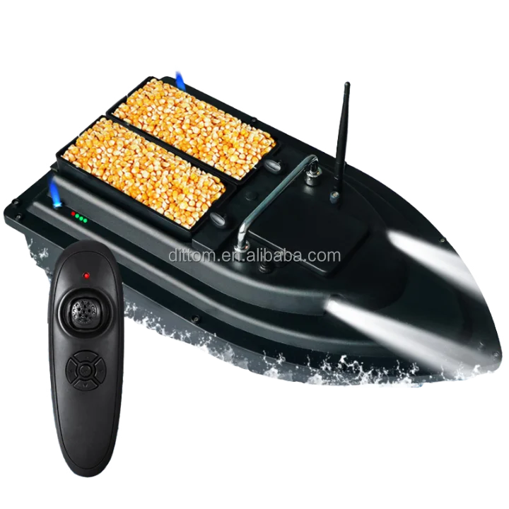 Smart Cruise 500M 2Hopper RC Bait Boat for Carp Fishing Plastic Lure Boat with Night Lights Fish Finder
