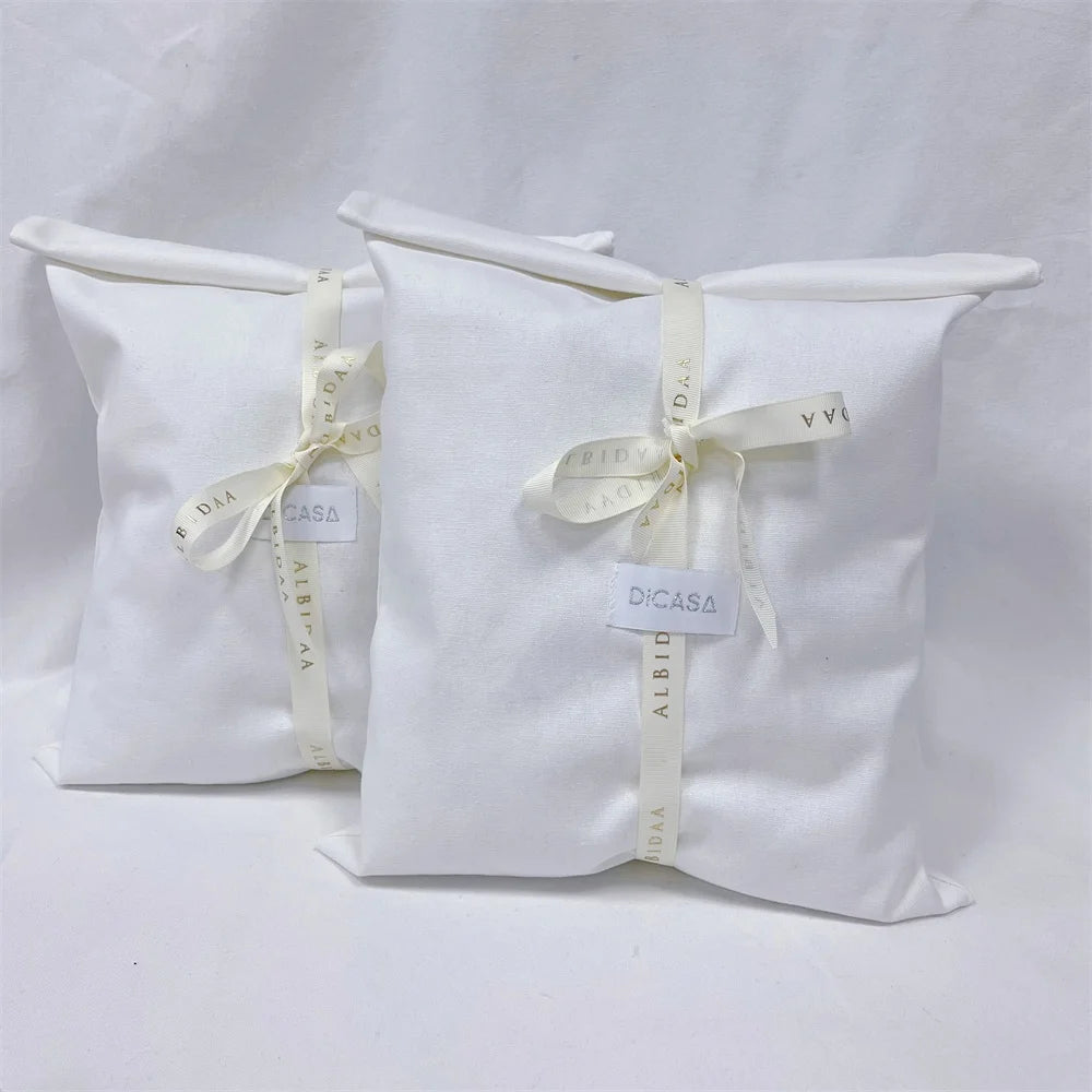 BSCI Custom Logo Printing Luxury Twill Cotton Fabric Envelope Handbag Packaging Bag With Tie Suit Clothes Dust Cotton Flap Po