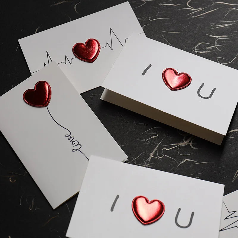 Valentines Day Wedding Invitation Greeting Cards Anniversary Card Love Postcard Gift Card for Her Customizable Design