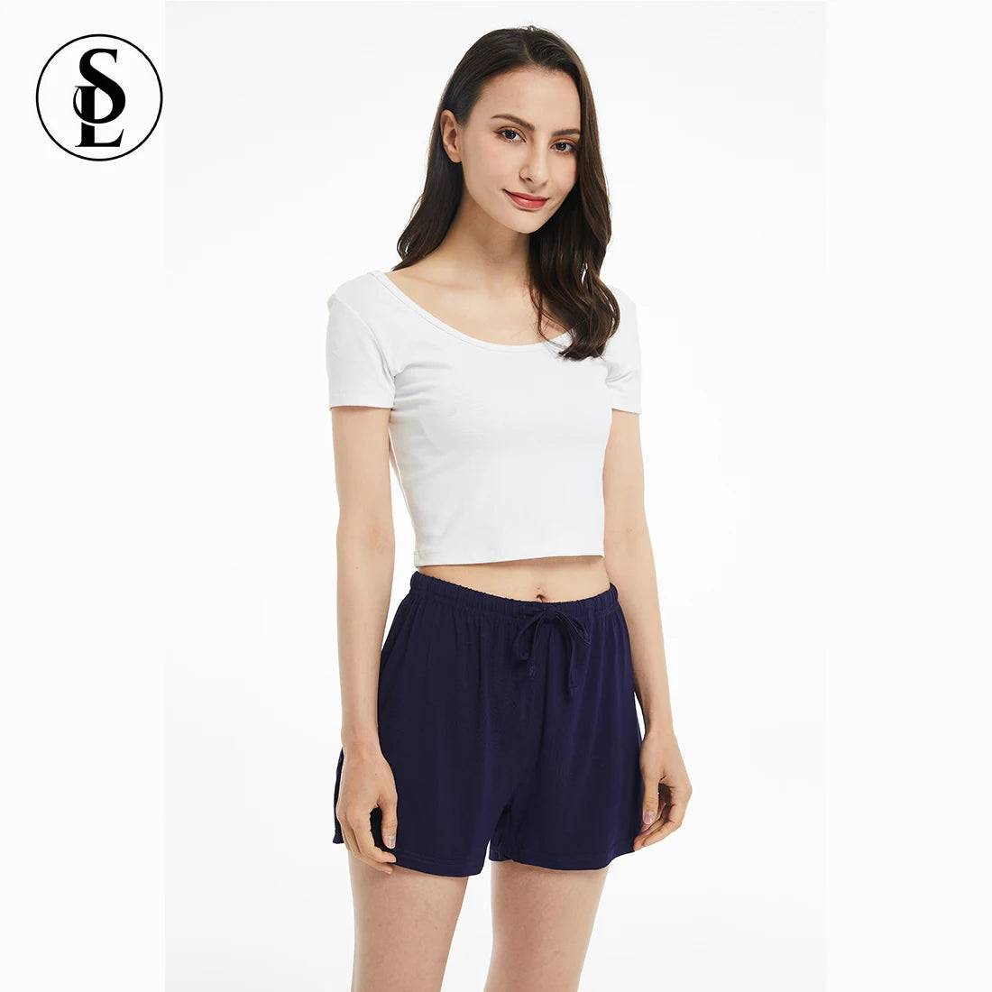 Soft Thermal Bamboo Viscose Plus Size Women's Pajama Bottoms Casual Lounge Shorts Breathable Sleepwear for Spring Summer Autu