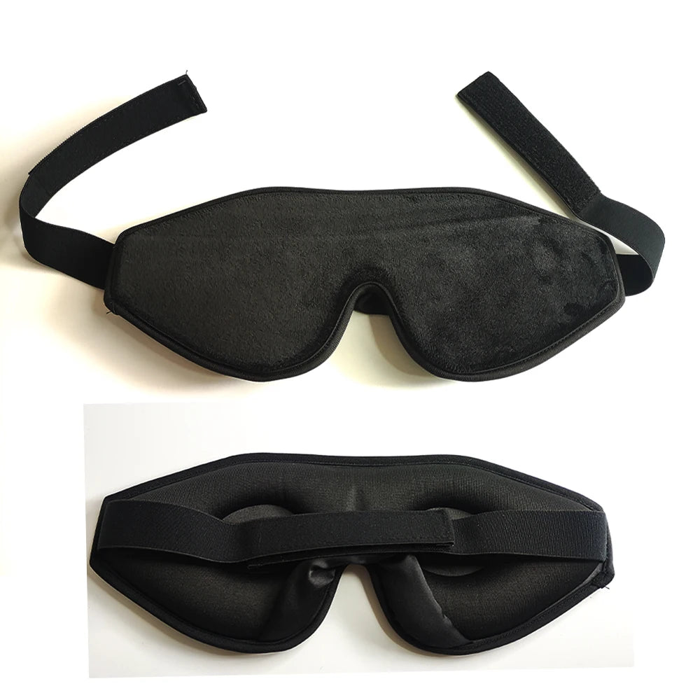 3D Memory Foam Eye Mask for Sleeping 100% Light Blocking with Adjustable Strap Night Blindfold Eye Covers