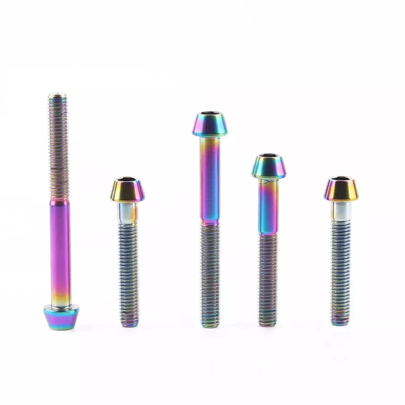 High Strength M8 Hex Flange Titanium Screws Titanium Fasteners Titanium Bolts