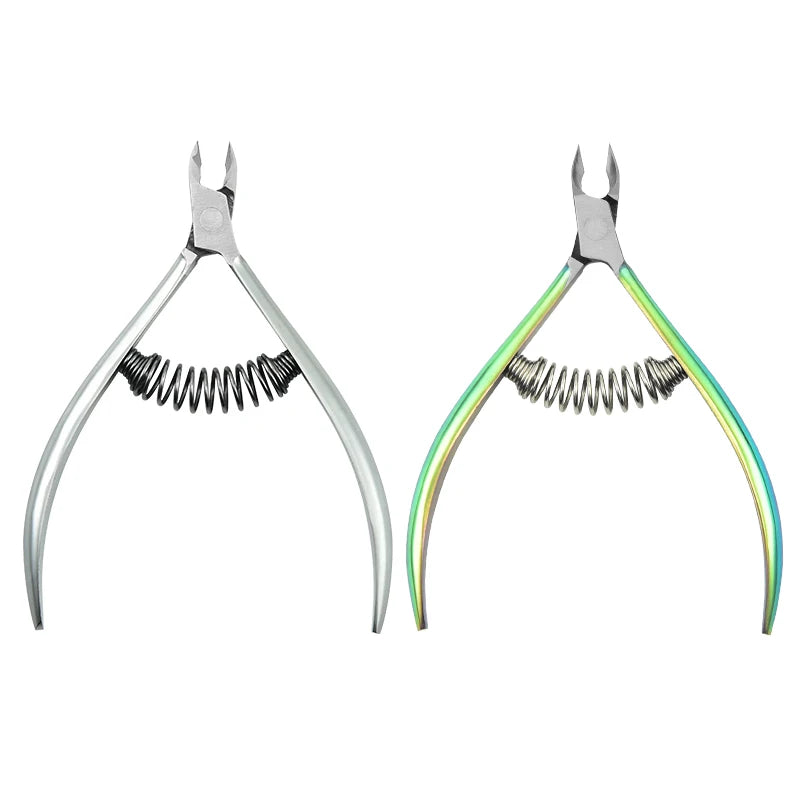 Factory Sale Convenient Stainless Steel Manicure Tools Silver Cuticle Nail Nippers for Finger Use