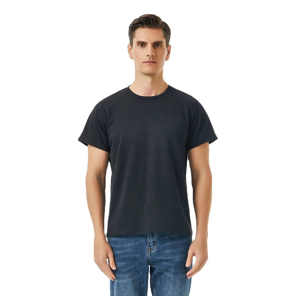 Silver Cotton Block EMF High Protection Anti Radiation EMF Shielding Short Sleeve T Shirt