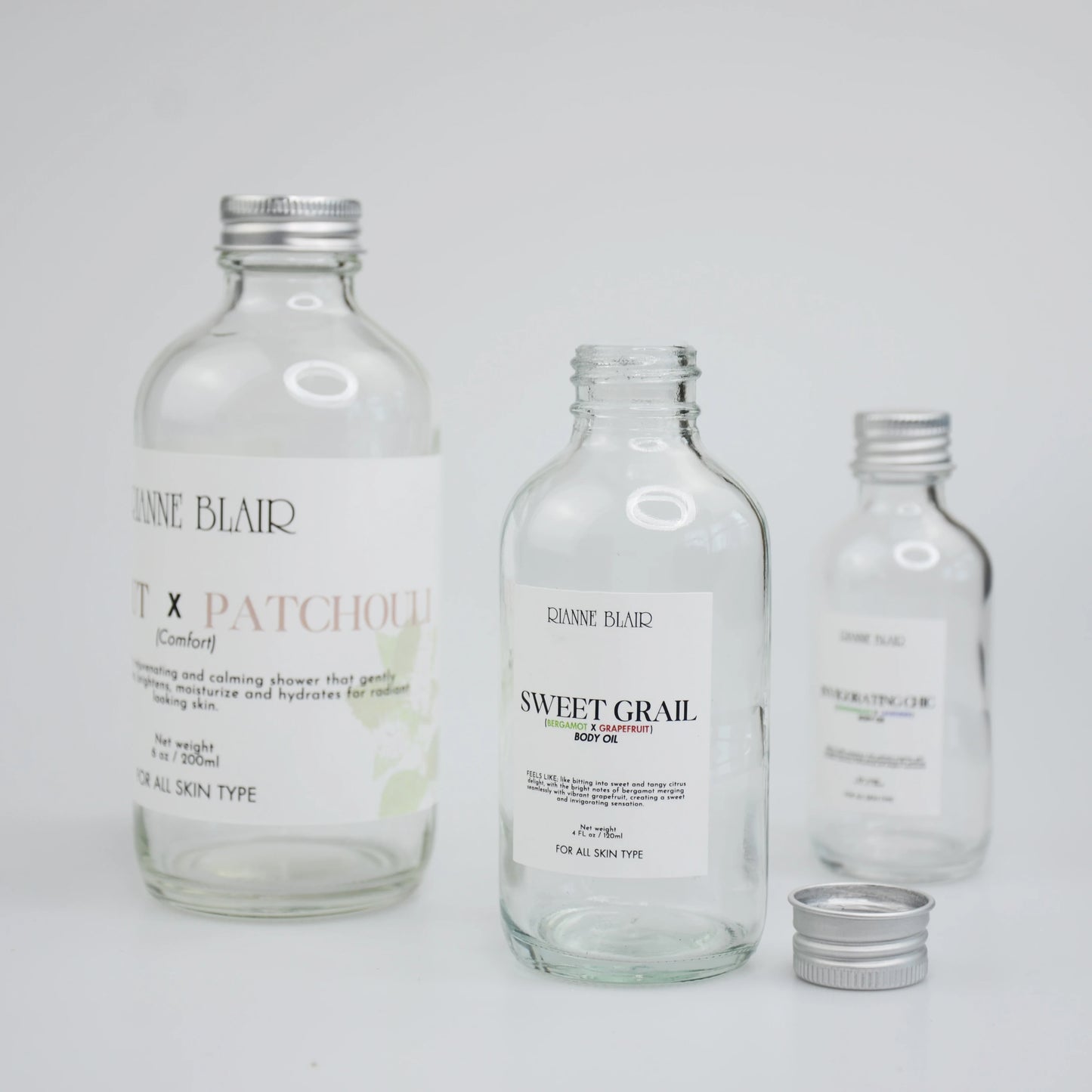 Good Quality 60ml 120ml 200ml Wholesale Round boston Glass Lotion Bottles Cosmetic Packaging Bottle