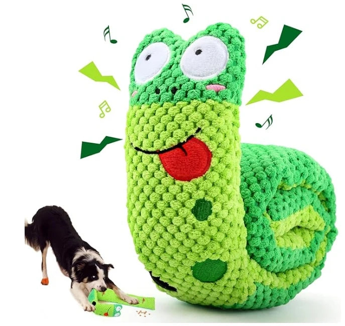 Interactive Luxury Cartoon Squeaky Sound Pet Dog Plush Puzzle Chew Snif Toy Slow Feeder Hide and Seek for Teeth Cleaning