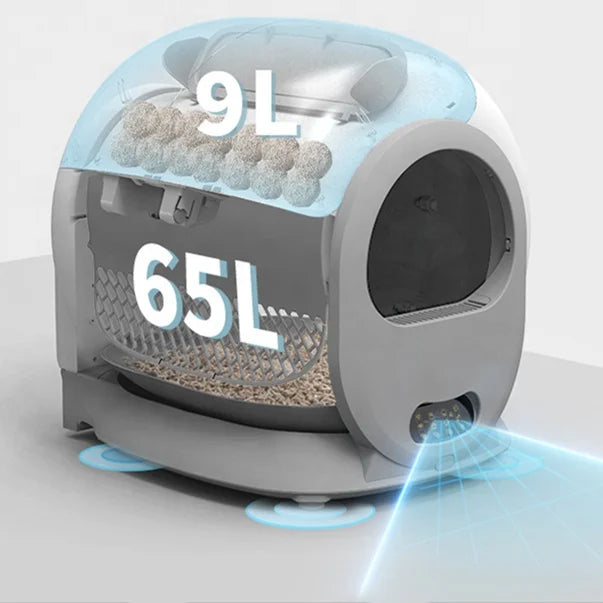 2026 Automatic Cat Litter Box Cat Litter Box Self Cleaning for Cat CE FCC Rohs for EU US UK Market No MOQ Sample for Free