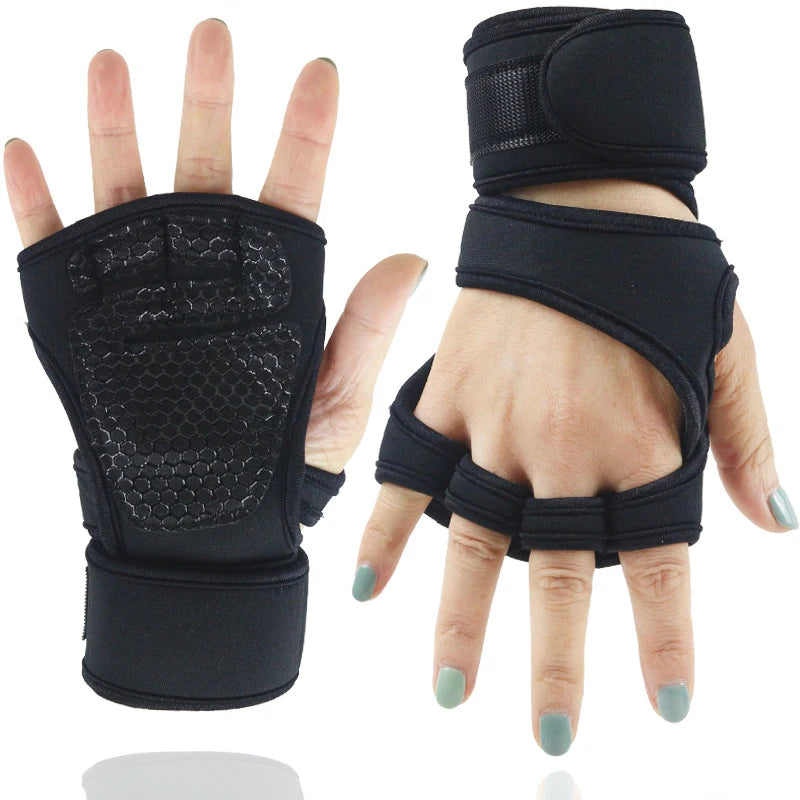 Hot Selling Neoprene Padded Weight Lifting Gloves Gym Fitness Training Gloves Protection Wrist Avoid Calluses