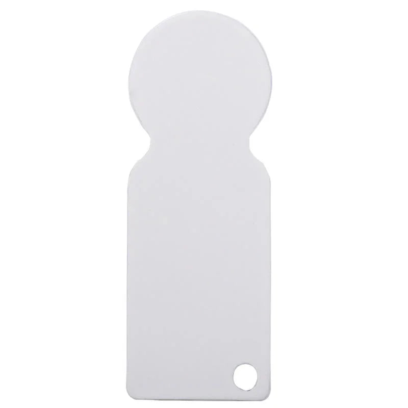 20pcs/Lot Modern Silver Sublimation Blanks Aluminum Shopping Cart Coin Trolley Token Shopping Token Ring