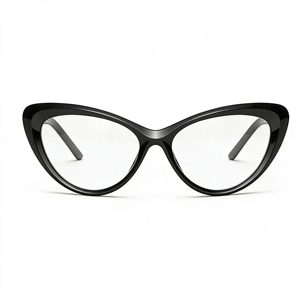 Hot Selling Anti Blue Light Lens Tr90 Unisex Eyeglasses Frames Cat Eye Luxury Retro Fashion Thick Acetate Eyeglass Optical