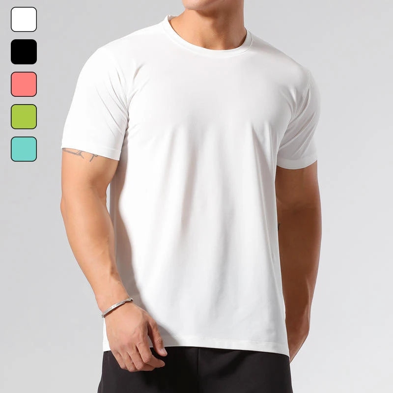 Best Seller Quick Dry Running 100 Polyester Sublimation Gym Training T Shirt Men Fitness Tshirt