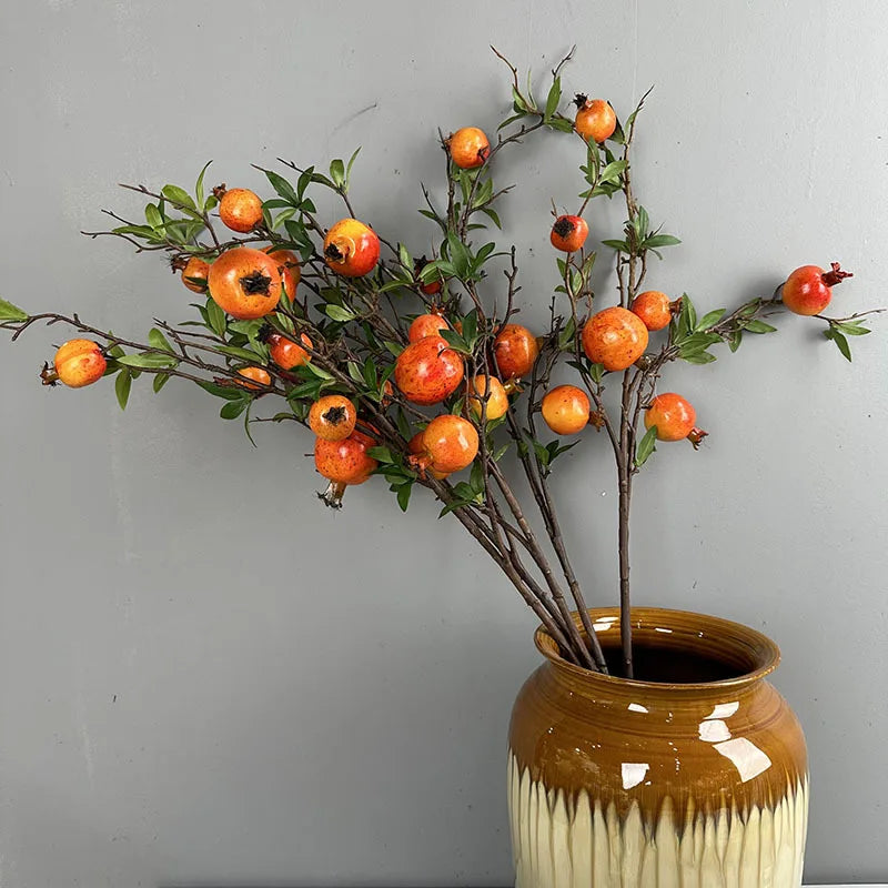 A023 Simulation Flower Fruit Pomegranate Authenticity Touch Garden Decoration Photography Props Wedding Props Simulation Flow