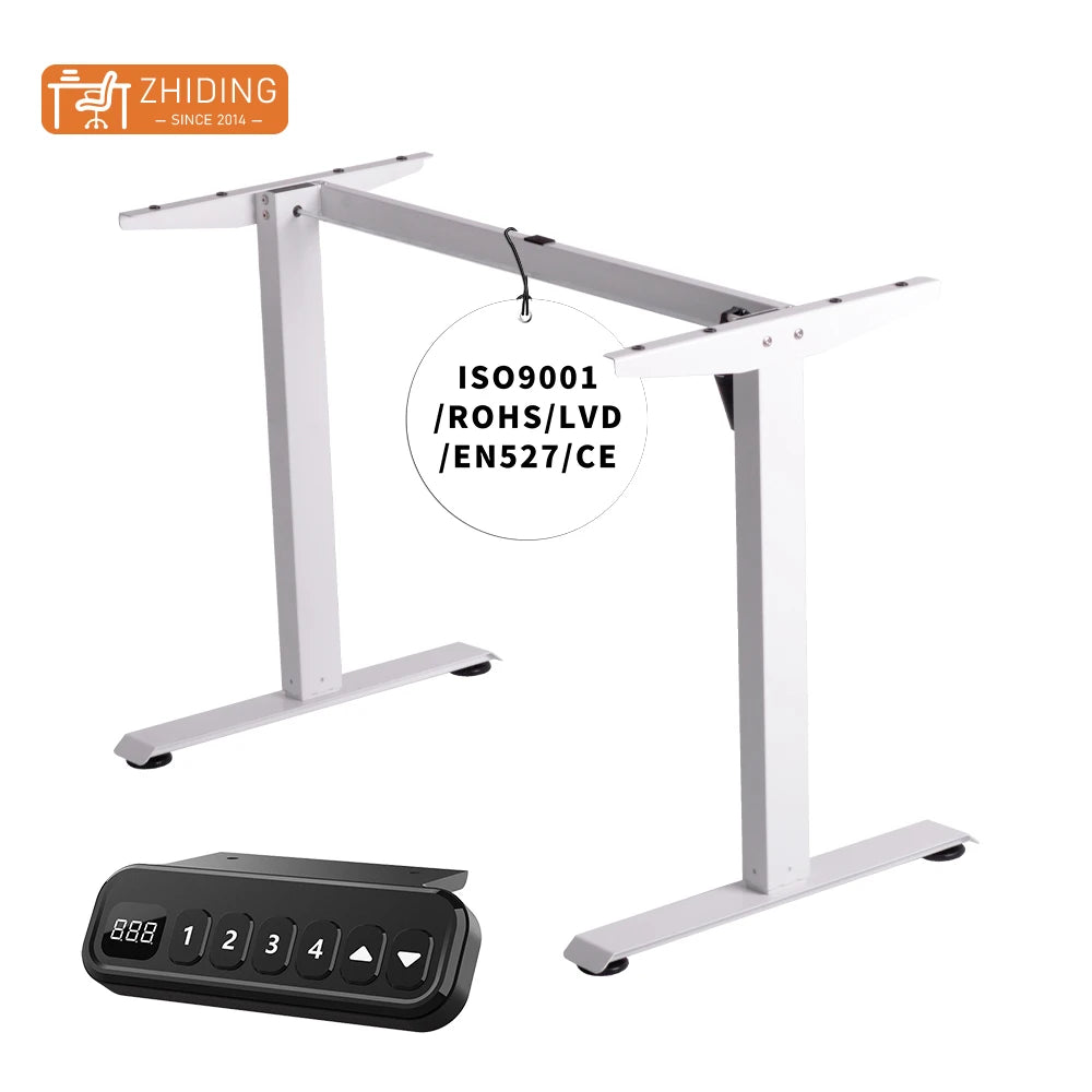 Single Motor Ergonomic Office Desk Electric Adjustable Automatic Height Adjustable Desk Standing Desk Electronic
