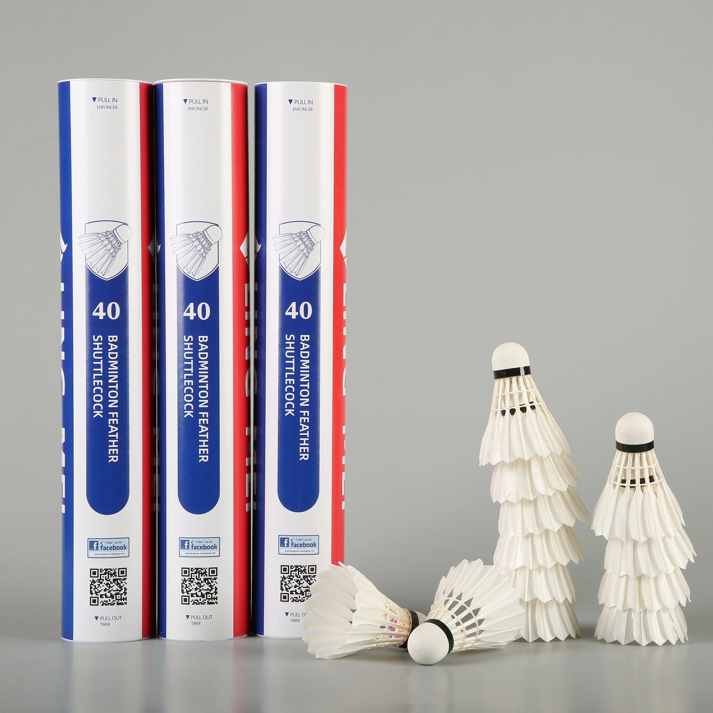 Grade 1 Duck Feather Lingmei 40 Badminton Shuttlecock with A+ Flight Stability Durability White for Professional Tournament U