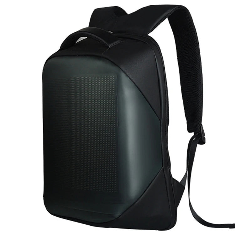 Below 20L Casual Waterproof Polyester Zipper Melange Fabric LED Light Backpack for Girls