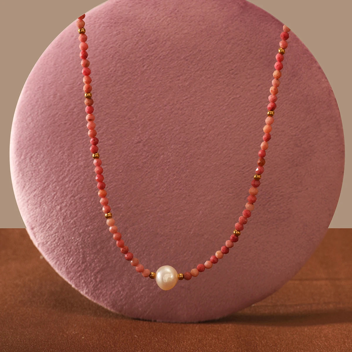 INS Handmade Chokers Necklaces Collection for Women Luxury Natural Stone Lapis Amazonite Freshwater Pearl Beads Stainless Ste