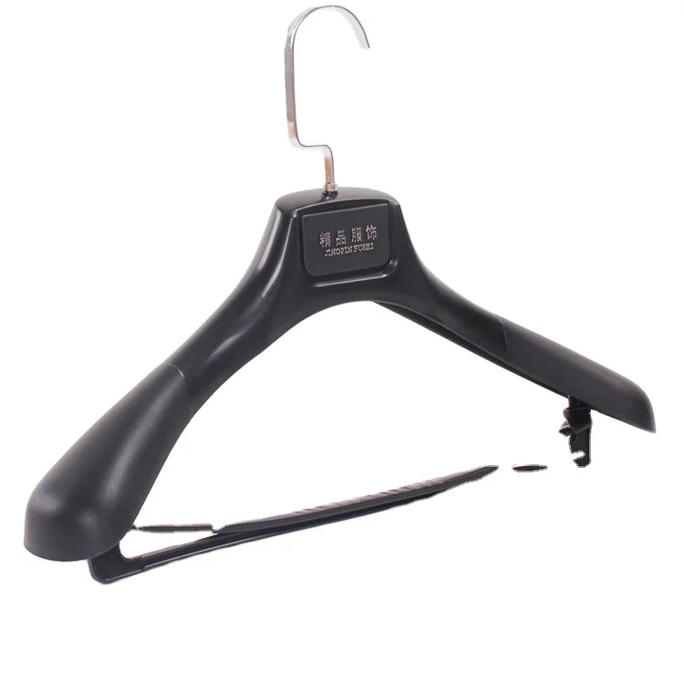 Hot-selling Custom Black Men Suit Hanger Rubber Coated
