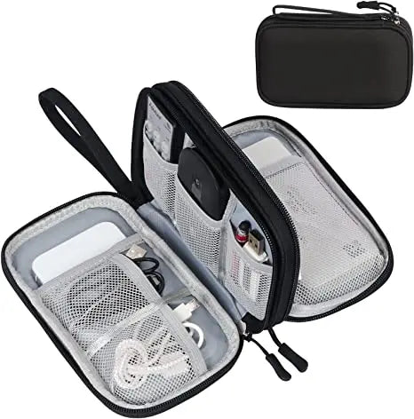Travel Cord Organizer Electronics Organizer for Kitchen Cable Fabric Cord Charger and Phone Bag Convenient Travel Accessory