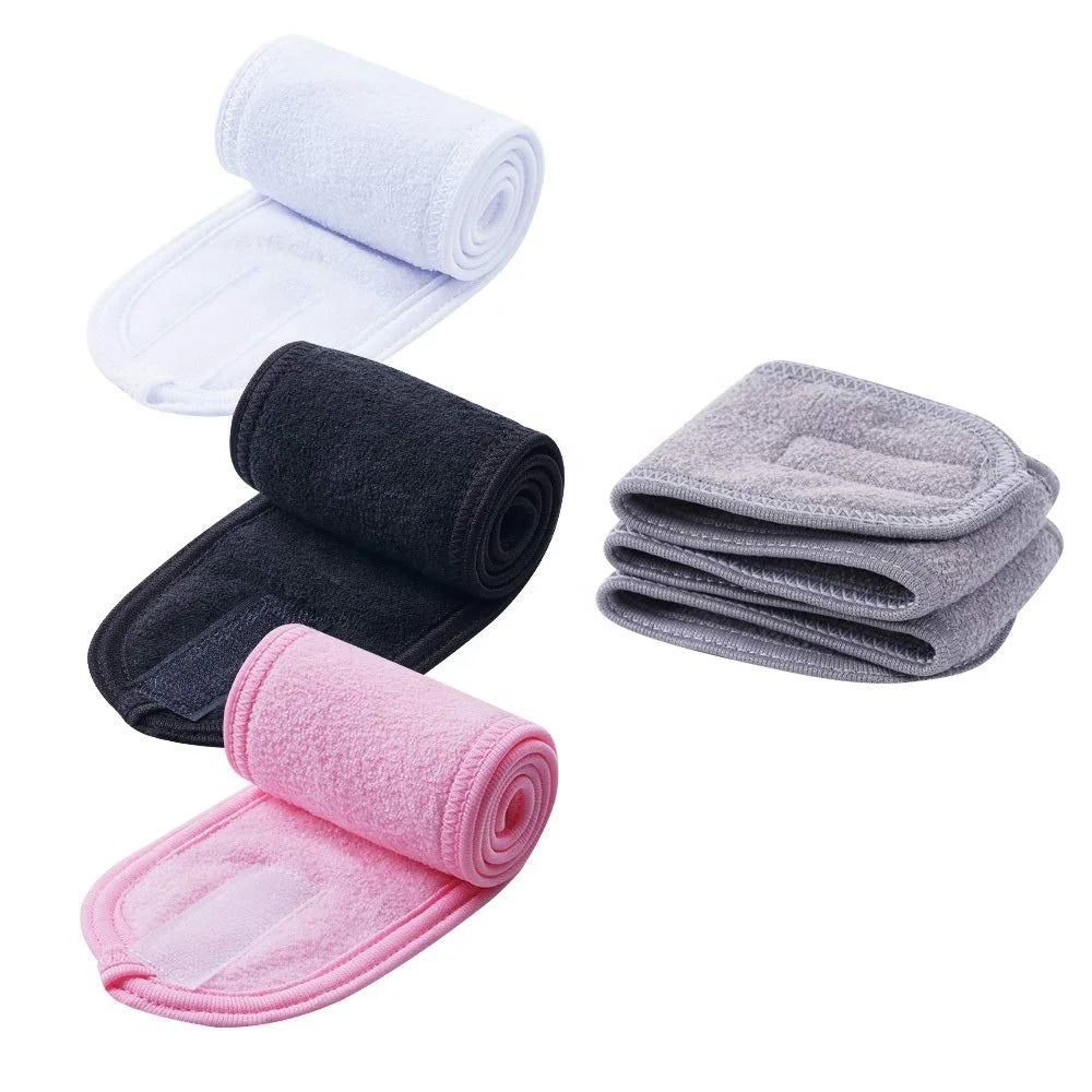 Soft Women Hair Band Makeup Spa Headband 3 Pack for Face Washing Minimum Order 100pcs