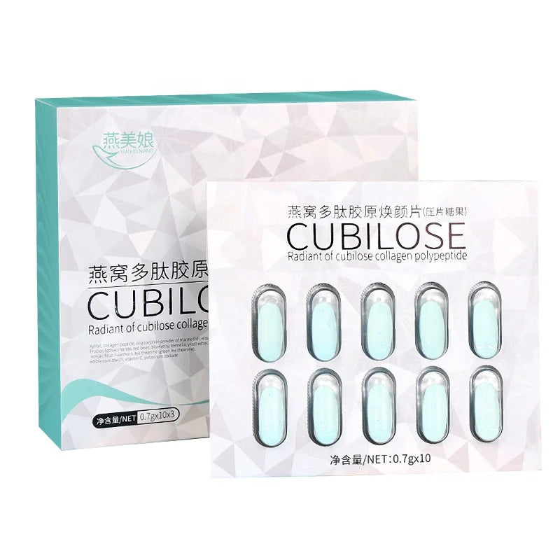 Bird's Nest Polypeptide Collagen Tablets Skin Care Vitamin C Hyaluronic Acid Collagen Peptide  Tablets