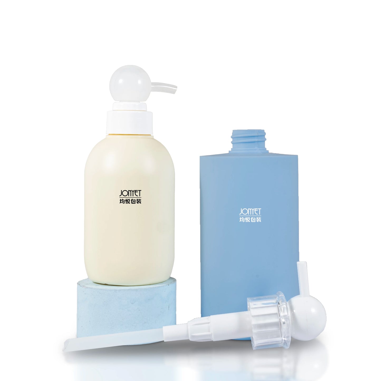 550ml Bathroom Shampoo & Shower Lotion Dispenser Bottle 2 in 1 with Plastic Pump for Shampoo Conditioner Body Lotion Packagin