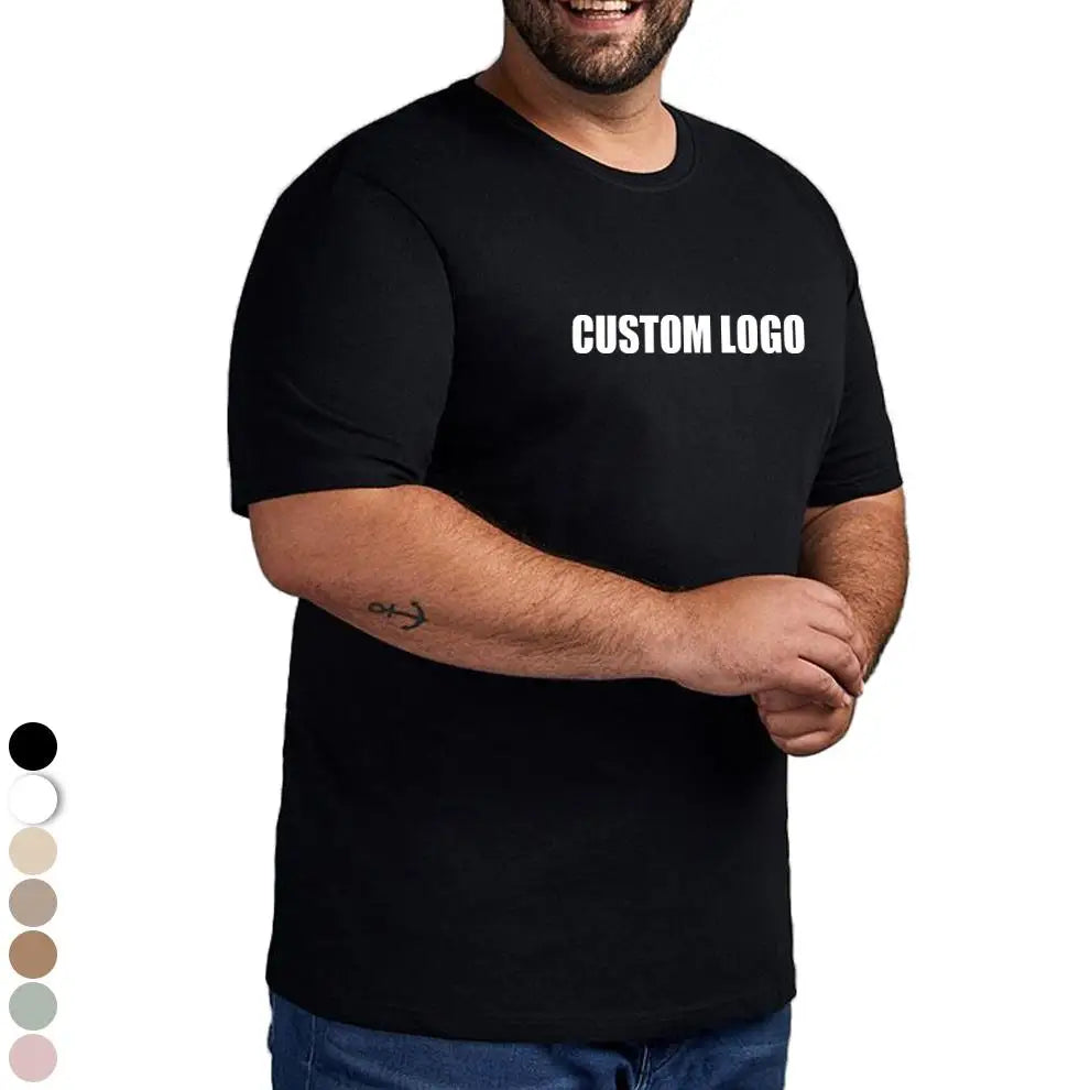 100% Cotton Blank Summer Wear Plus Size Mens T Shirt Fashion Casual Streetwear Custom Logo 230g Oversized Tshirt