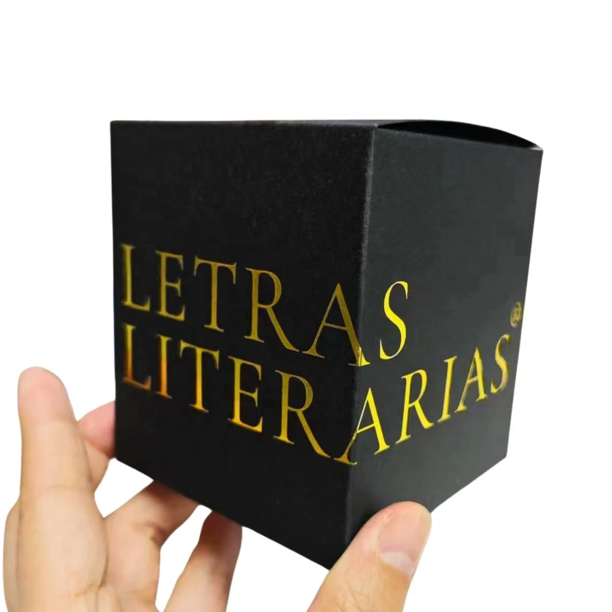 Eco Friendly Matte Black Candle Boxes Luxury Gold Foil Textured Candle Jars with Lids Box and Logo Print Custom