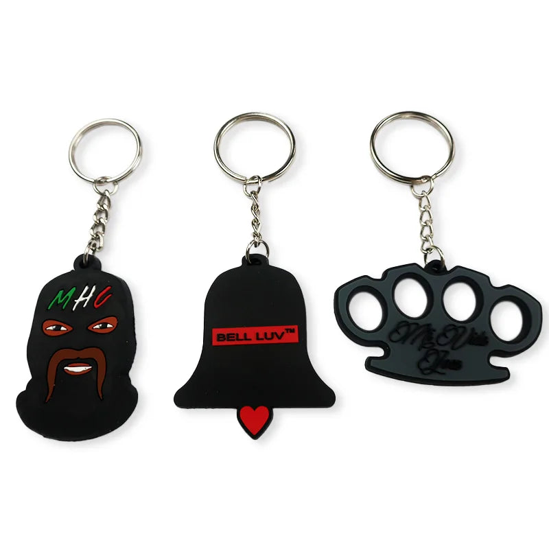 Customizable Key Ring Custom Personalized Rubber Key Chains logo Pvc Keychain Silicone