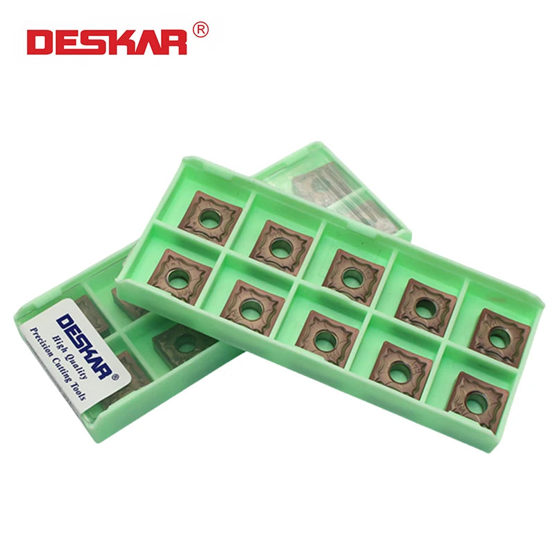 DESKAR Stainless Steel Special CNC Lathe Blade Carbide Inserts Turning Tool Machining Cutting sharp SNMG120404 120408-HA LF61