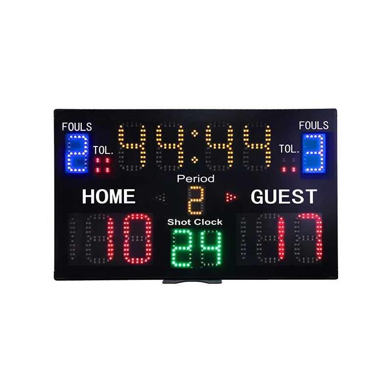 Multifunctional Multi-sports Scoring Countdown Timer LED Display Electronic Digital Basketball Scoreboard with 24s Shot Clock