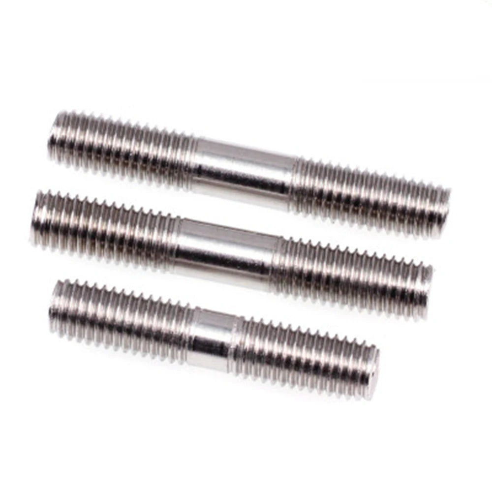 Fastener Double End Studs Threaded Rod Stud Bolt High Strength 8 8 Grade ASTM A193 B7 Stainless Steel Carbon Steel Black Plai