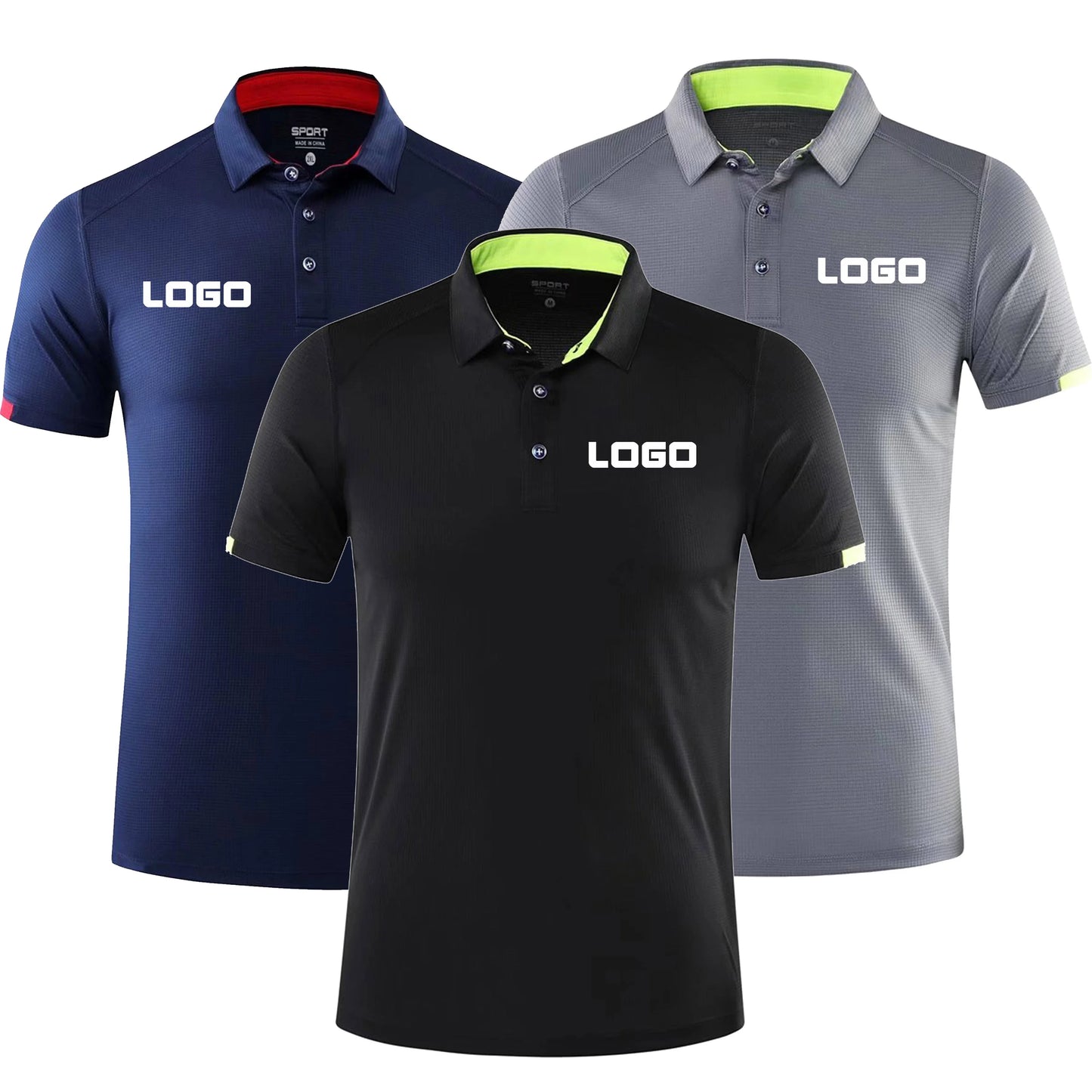 Custom Embroidered Logo Hot Selling Golf Shirt Men for Summer Unisex Dry Fit Polyester Polo Shirts Sport