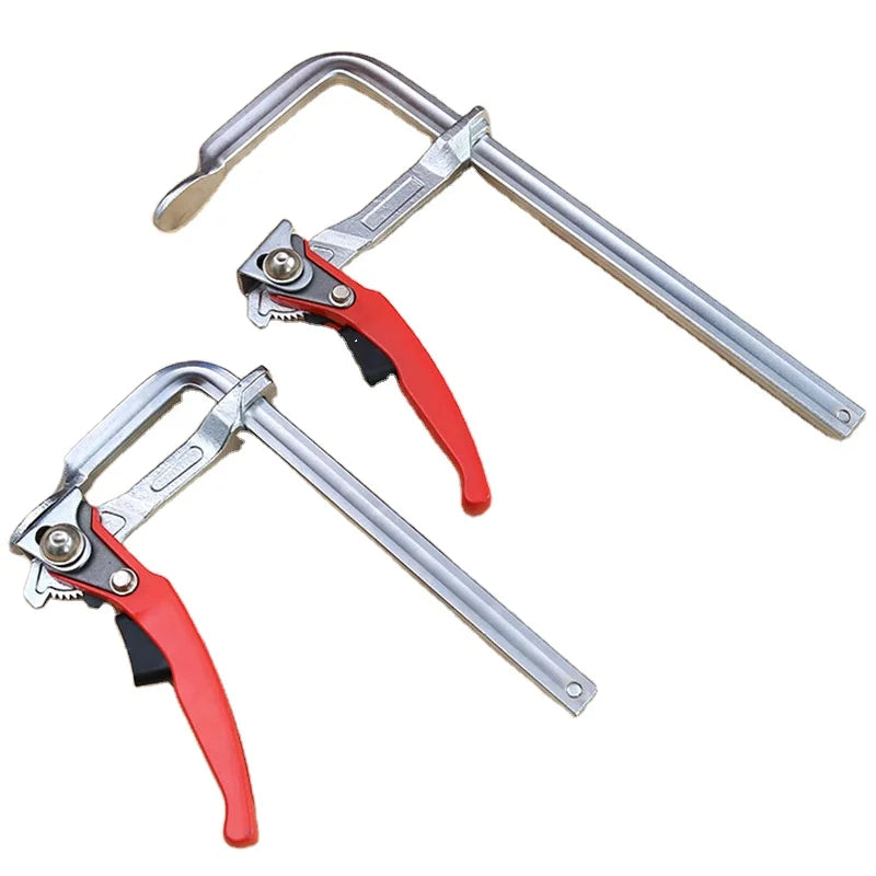 60mm Throat Depth Ratchet Rail F Clamp Quick Release Steel F Clip Pliers for Assembly for Woodworking DIY Tools