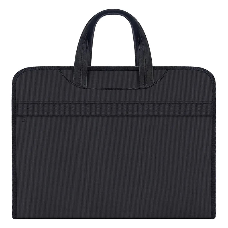 Large-capacity Double-layer Office Handbag Paper Bag Conference Briefcase Men's Business Handbag Custom logo