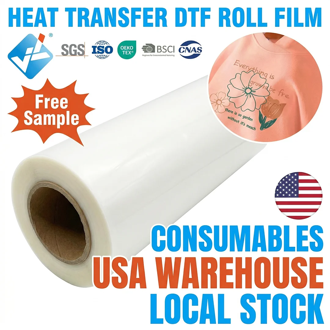 30cm 37cm 50cm 60cm Heat Transfer Pet Roll Dtf Transfer Film for T- Shirt Dtf Printing Instant Hot Peel DTF Film
