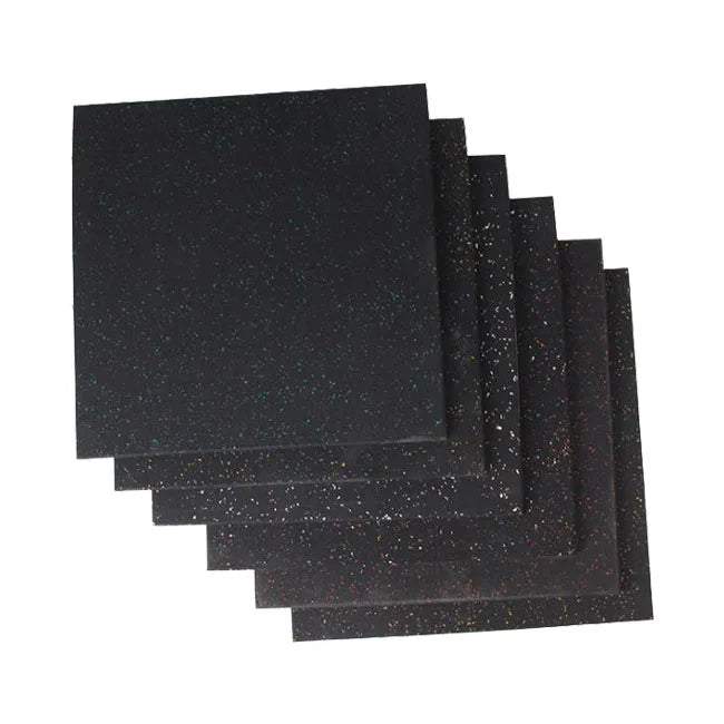 Shock Absorption Black Gym Rubber Floor Tiles Gym Rubber Flooring EPDM Mat