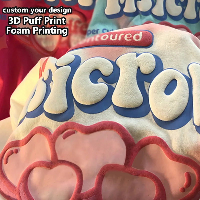OEM High Quality Custom 3D Silk Screen Printed Men's 100% Cotton Oversized Eco-Friendly Breathable T-shirts
