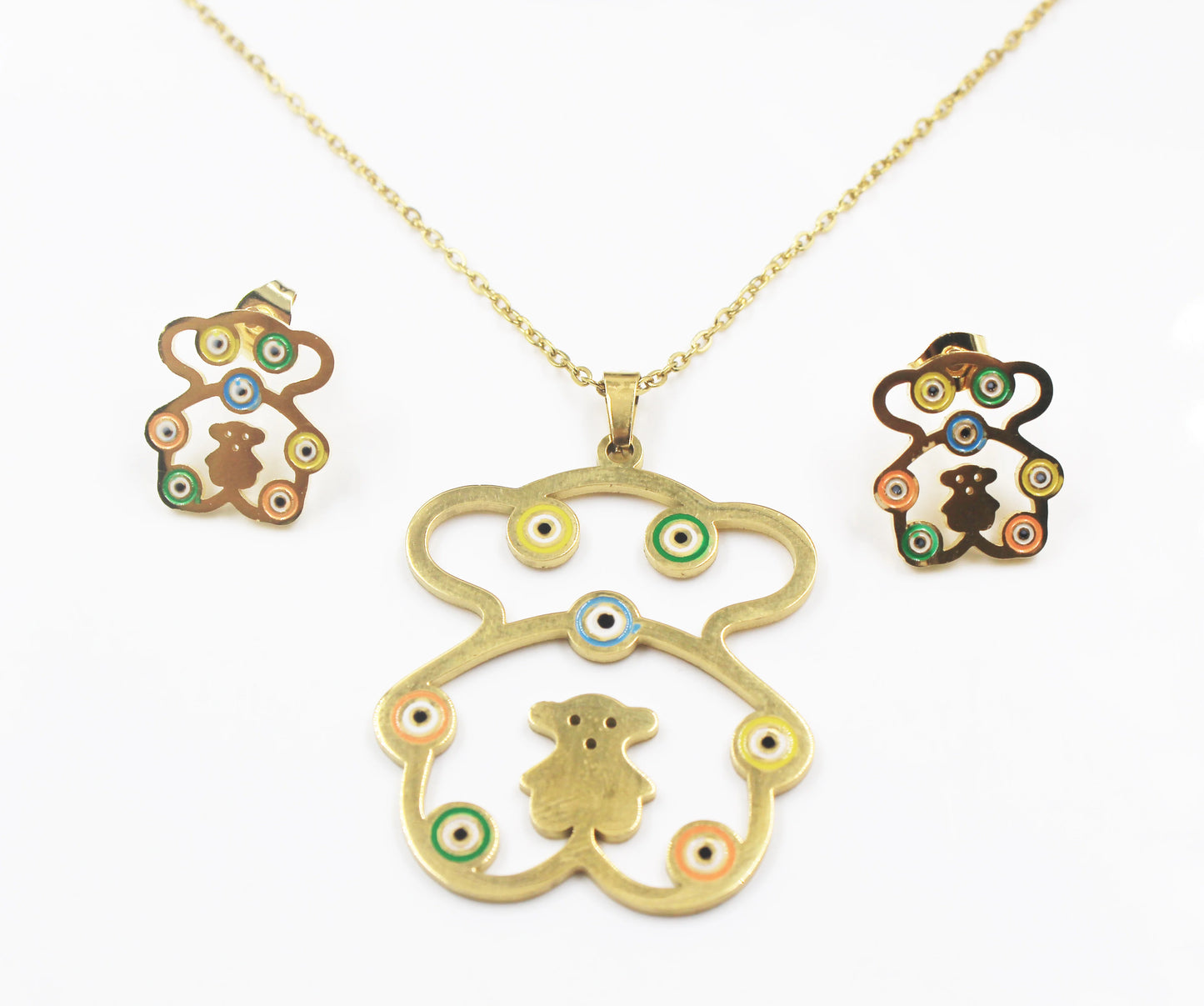 BMZ 2025 Stainless New Arrival 4 Pis Together Fashion love Pendant Necklace