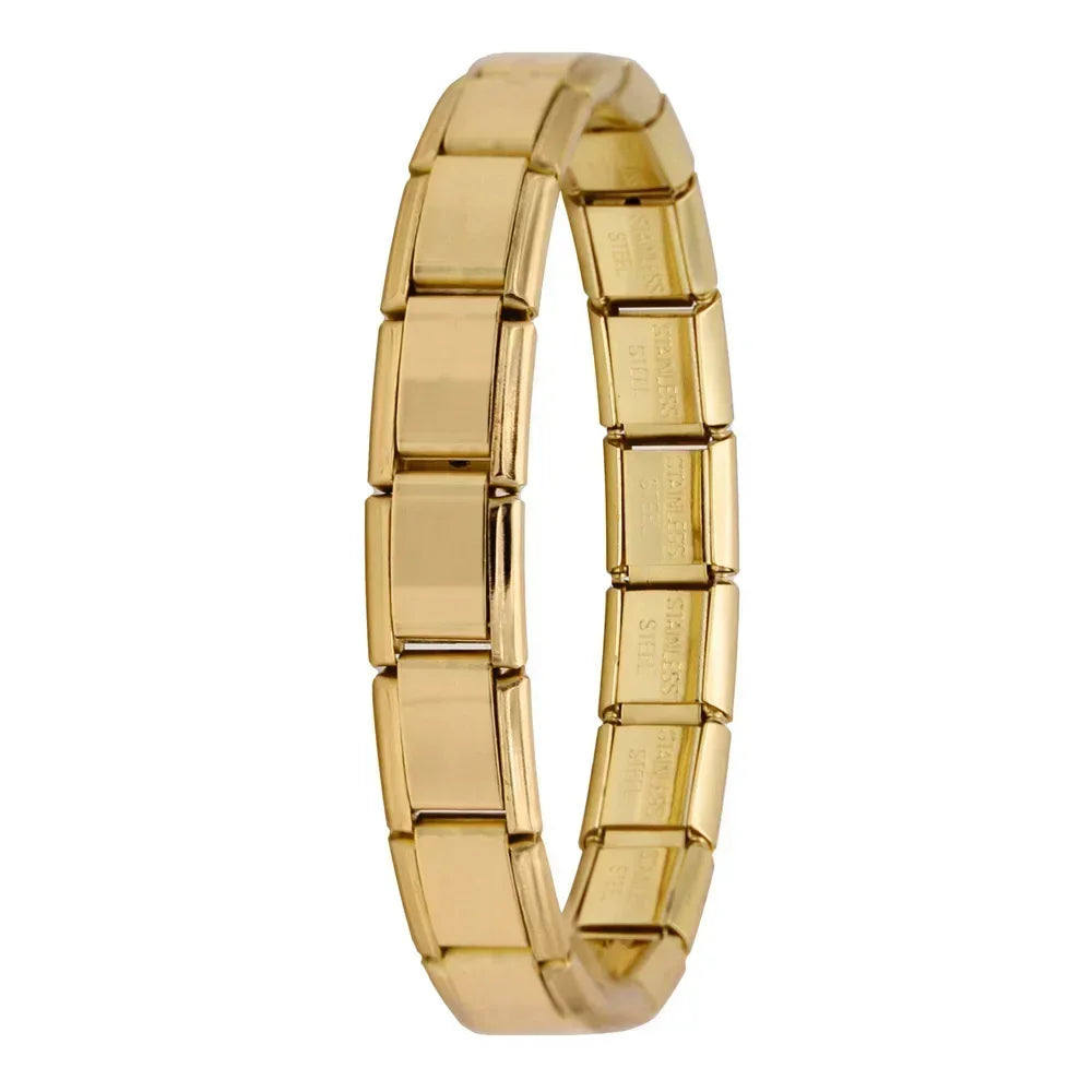Hapiship 13mm Men's Fashion Jewelry Stainless Steel Elastic Bracelet Boys Birthday Gift ST13