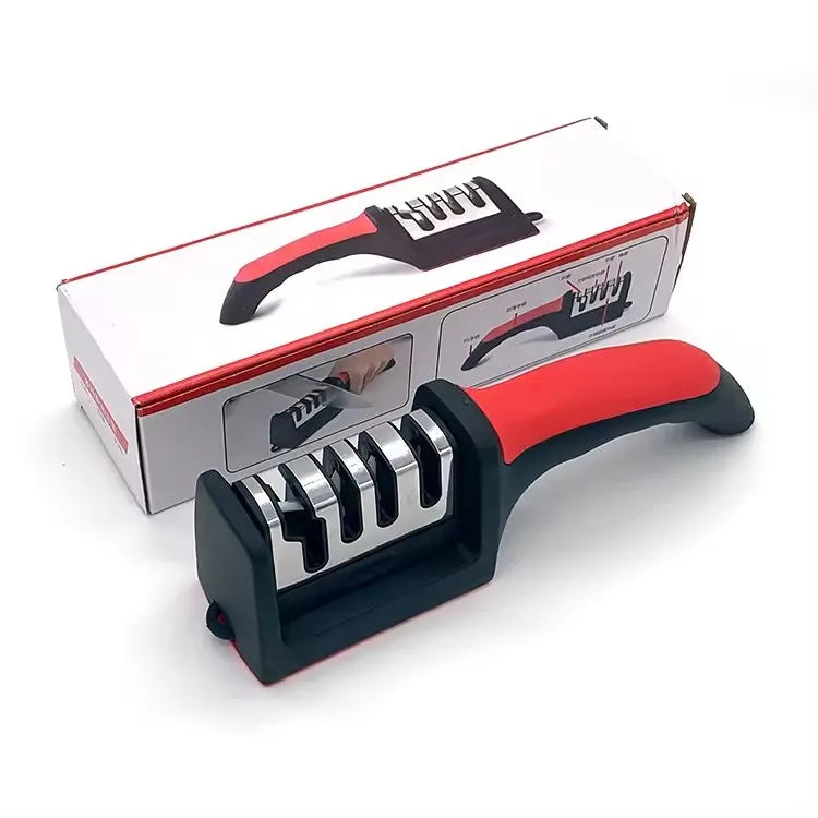 Professional Manual PP Nonslip Handle Sharpening Stone Sharp Blades Scissor Professional Knife Sharpener