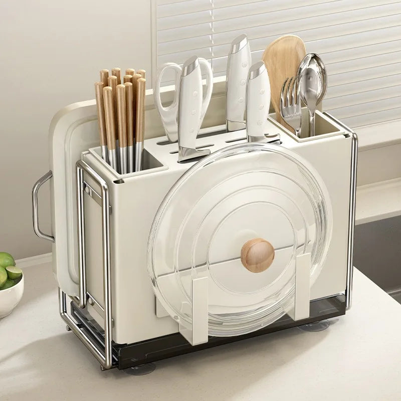 Multifunctional Magnetic Kitchen Magnetic Knife Holder Stand Rack Spoon Utensils Gadgets Stand Storage Organizer Holders