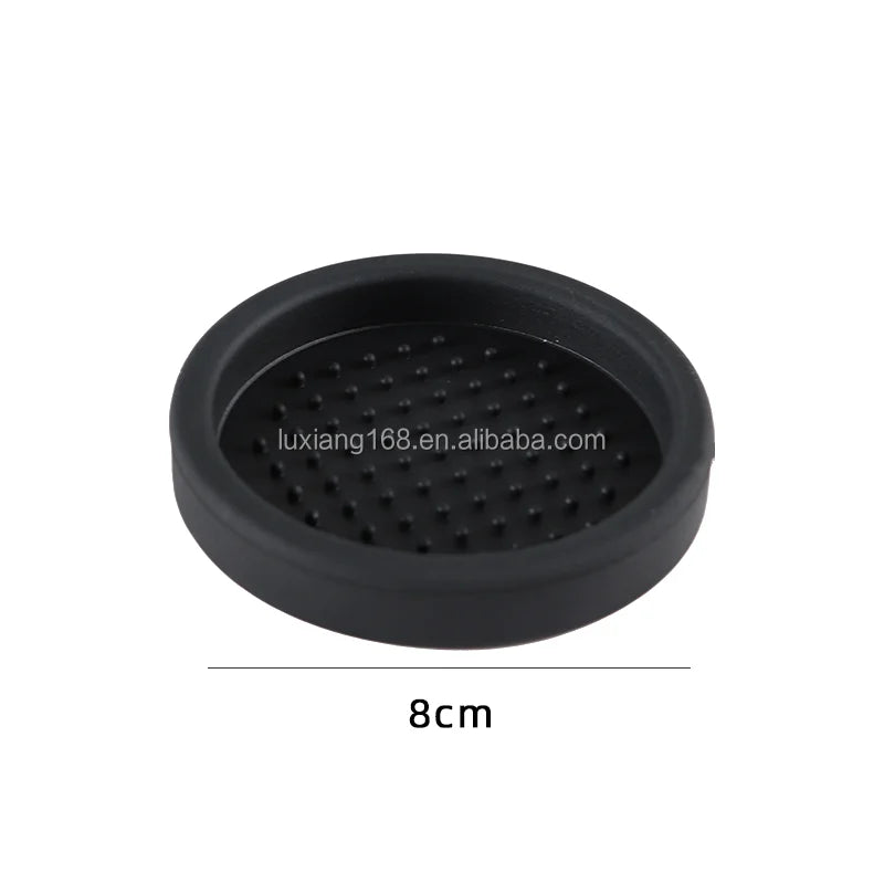 Coffee Accessories Anit-Slip Black Distributor Portafilter Tamper Silicone  Coffee Tamping Corner Mat