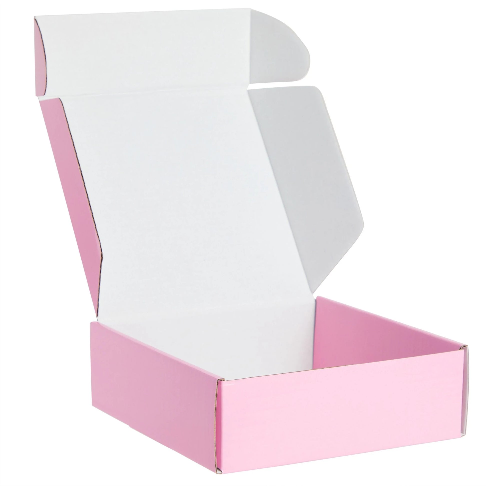 Eco Custom Design logo pink Kraft Corrugated Shipping Boxes Cake Food Box Customized Pattern Cardboard Mailer Box