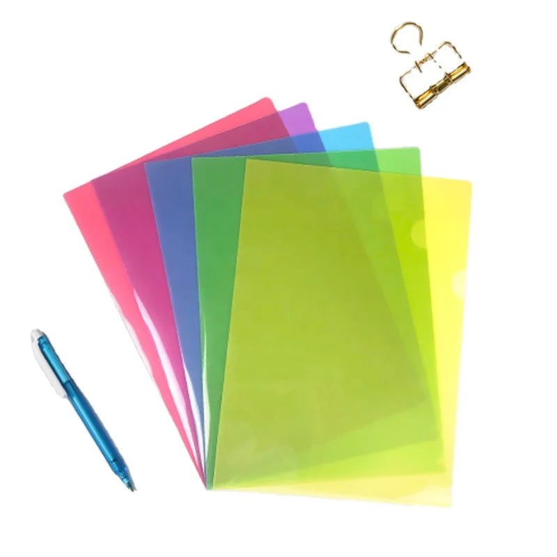 Custom Printed A5 A4 Company Office Business Document Presentation Folder for  L Shape pp File Folder